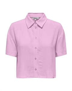 Рубашка с коротким рукавом Siesta Boxy, розовый Only