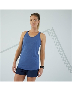 Женская майка для бега CARE - шифер Kiprun