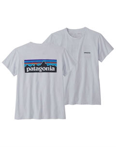 Футболка Women's P 6 Logo Responsibili Tee, белый Patagonia