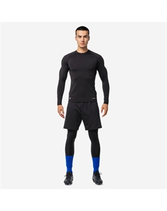 Термофутбольный термобелье для взрослых с длинными рукавами Keepcomfort 100 - черный Kipsta