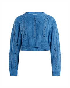 Толстовка Strick Cropped Pullover, цвет Himmelblau Mymo