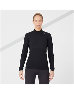 ЖЕНСКАЯ ФУТБОЛКА ДЛЯ БЕГА SKINCARE С ДЛИННЫМИ РУКАВАМИ - ЧЕРНАЯ Kiprun