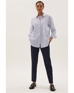 Приталенные чиносы выше щиколотки, синий Marks & spencer