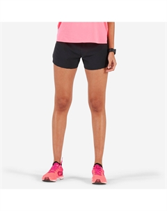 ЛЕГКИЕ ЖЕНСКИЕ ШОРТЫ ДЛЯ БЕГА - ЧЕРНЫЕ Kiprun