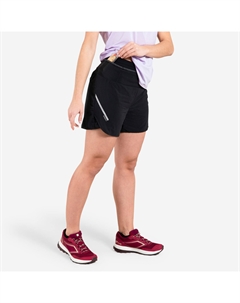 ШОРТЫ ДЛЯ БЕГА ЖЕНСКИЕ - ЧЕРНЫЕ Kiprun