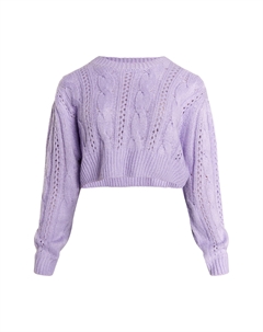 Толстовка Strick Cropped Pullover, фиолетовый Mymo