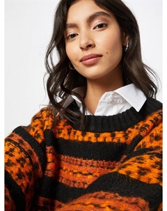 Тонкий вязаный свитер Sweater, черный Weekday