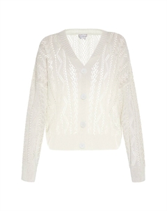 Вязаный кардиган Knit Cardigan, кремовый Usha