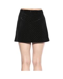 Женская бархатная мини-юбка приталенного кроя Finn, черный Alexia admor