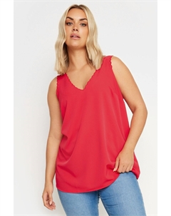 Майка с фестончатым краем, красный Yours curve