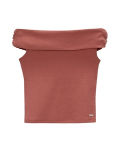 Топ Top, бордовый Pull & bear