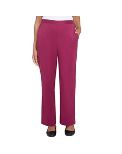 Женские брюки средней длины с карманами по боковым швам, цвет Wine Alfred dunner