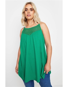 Жилет с деталями крючком, зеленый Yours curve
