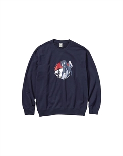 Свитшот Naruto Co-branded Model унисекс темно-синий, синий Uniqlo