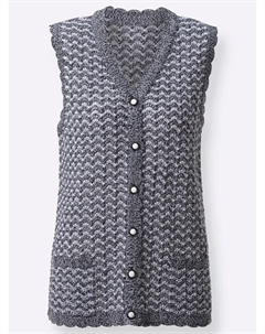 Трикотажный жилет, цвет Schwarz-Meliert Classic basics