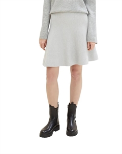 Джинсовая трикотажная юбка  Denim, серый Tom tailor