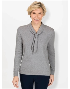 Классический вязаный свитер "Пуловер", серый Classic