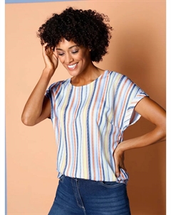 Блуза-комбинация, синий Classic basics