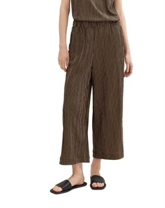 Джинсовые брюки-кюлоты с полосатым узором Denim, бежевый Tom tailor