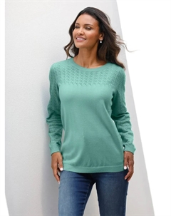 Свитер с круглым вырезом "Свитер Ajour", цвет Salbei Classic basics