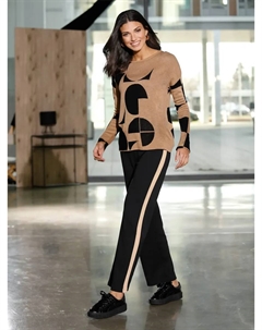 Жаккардовый свитер "Пуловер", черный Classic basics