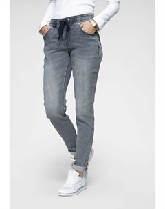 Брюки-джоггеры, джинсовые, с эластичными манжетами, голубой Kangaroos