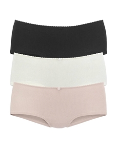 Трусики (упаковка, 3 шт.), с нежными розочками спереди, розовый Vivance