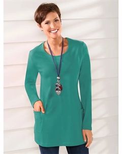 Длинная рубашка "Long Shirt", изумрудный Classic basics