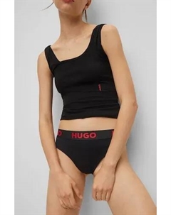 Underwear Трусики "THONG SPORTY LOGO" с эластичным поясом, черный Hugo