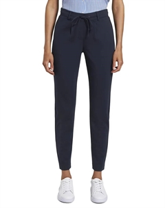 Брюки-джоггеры со складками, цвет морской волны Tom tailor