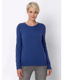 Свитер с круглым вырезом "Пуловер", синий Classic basics