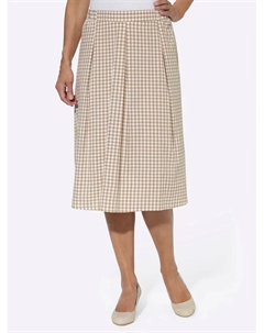 Юбка в клетку, цвет Camel-Weiß-Kariert Classic basics