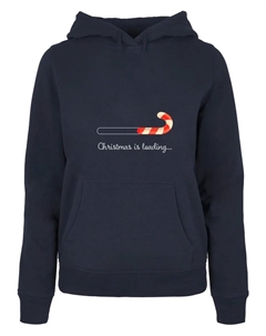 Толстовка "Женская женская рождественская толстовка с капюшоном Loading Basic", цвет морской волны Merchcode