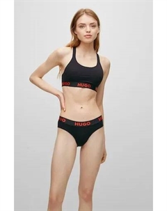 Трусики Underwear "BRIEF SPORTY LOGO", с эластичным поясом, черный Hugo