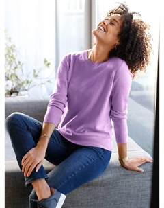 Свитер с круглым вырезом "Пуловер", цвет Flieder Classic basics