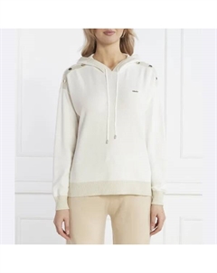 Свитер свободного кроя, экрю Liu jo