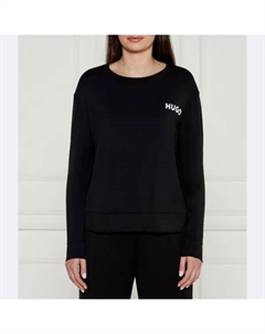 Пижамный топ свободного кроя, черный Hugo