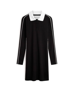 Женское платье с длинными рукавами, цвет BEH - CK Black Calvin klein