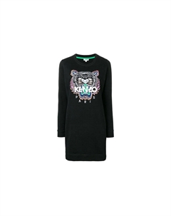 Платье женское с принтом, черный Kenzo