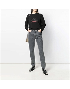 Толстовка женская, черный / красный Saint laurent