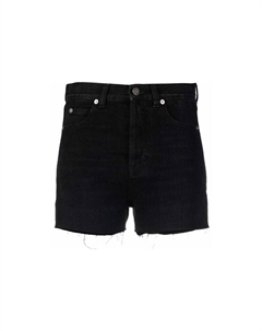 Шорты джинсовые женские, черный Saint laurent