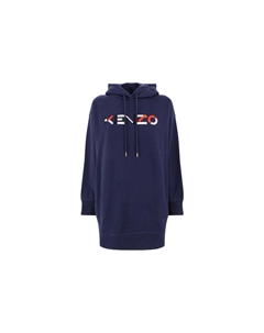 Платье с длинными рукавами, синий Kenzo