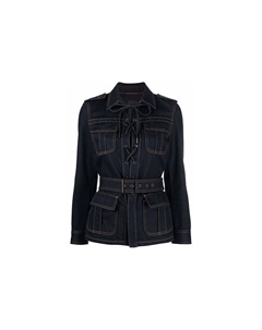 Женская джинсовая куртка, темно-синий Saint laurent