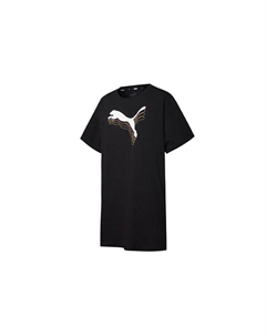 Женские шорты-платье с рукавами, цвет Black Puma