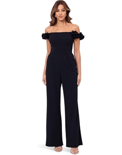 Комбинезон Long Scuba Crepe One Shoulder Jumpsuit, цвет Black 1 Xscape