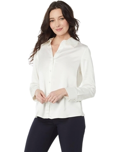 Рубашка Long Sleeve Collard Button-Down, цвет New Ivory Vince camuto
