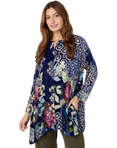 Туника Sierra Burnout Cya Tunic, разноцветный Johnny was