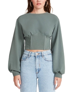 Толстовка All About That Waist Top, цвет Surplus Green Steve madden