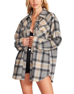 Куртка Brooklyn Shacket, серый Steve madden