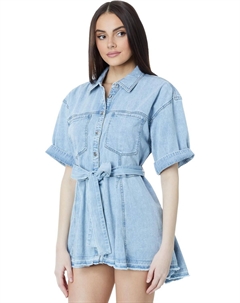 Туника Jenny Denim Tunic, цвет Light Indigo Combo Free people